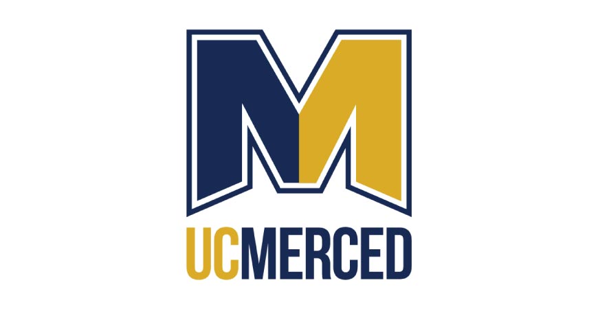 UC Merced logo mark in blue and gold